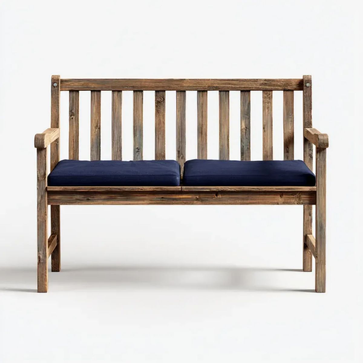 Ławka ogrodowa, 2 Support seater Support Garden Support ławka w Support Breasure z poduszką firewall Niebieski, 120 x 65 x 90 cm