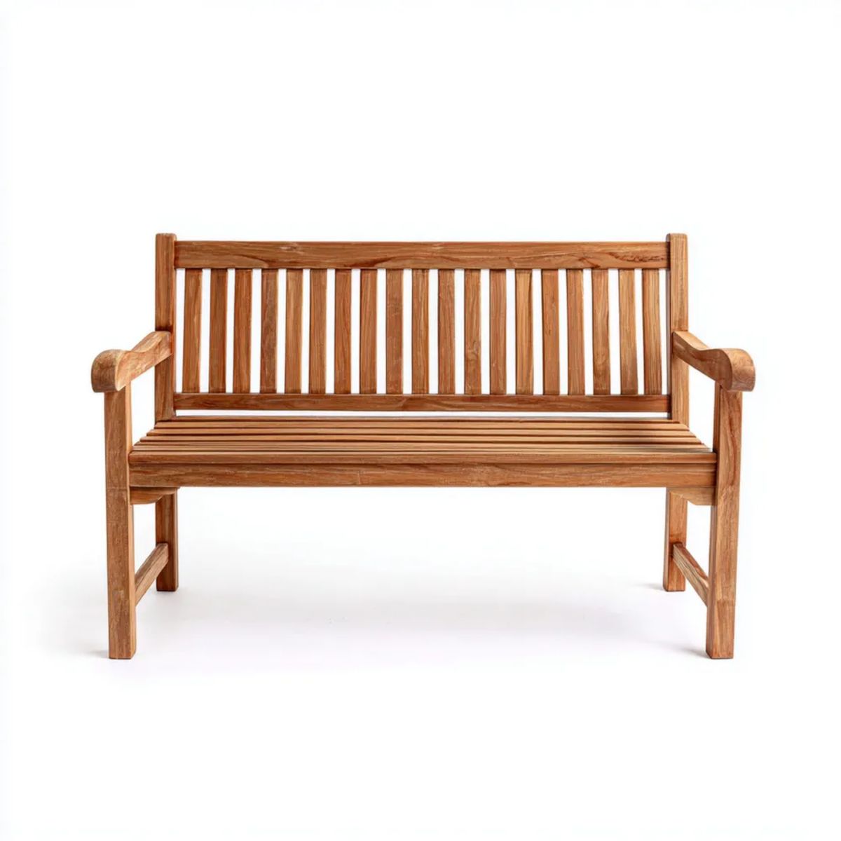 Ławka ogrodowa, Ogród Ławka 2 fotele w Belarbrązowym Belarteak Drewno 120 x 63 x 91 cm