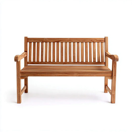 Ławka ogrodowa, Ogród Ławka 2 fotele w Belarbrązowym Belarteak Drewno 120 x 63 x 91 cm