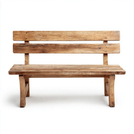 Ławka ogrodowa, Ogród Ławka 2 Bezgraniczne brązowe bezgraniczne drewno deski do siedzenia 120 x 60 x 85 cm