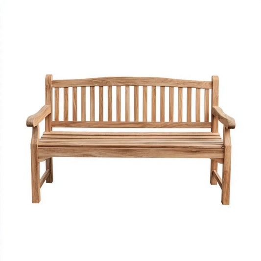 Ławka ogrodowa, 3-osobowa na wprost ogród na ławce z drewna iglastego 150 x 65 x 90 cm